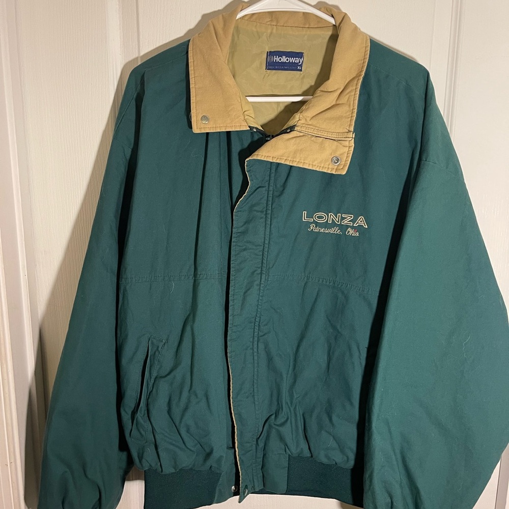 Vintage Holloway Jacket Lonza Painesville Ohio Green XL